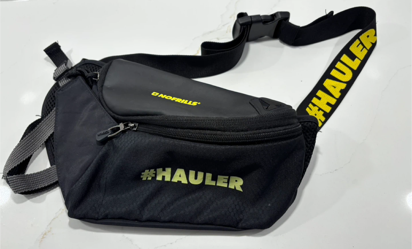 Black Hauler Belt Bag, Cross-Body - Limited Edition No Frills