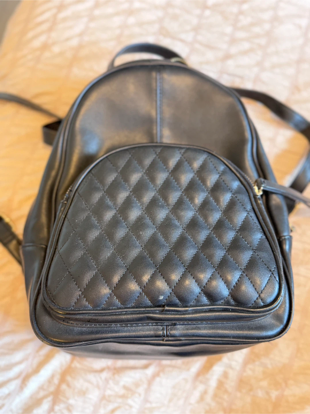 Call It Spring Black Mini Backpack – Quilted Pocket