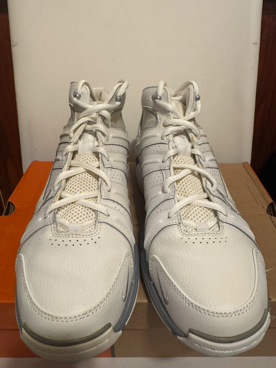 Nike Air B-Ball Dual-D Basketball Shoes White Size 10 - photo 4
