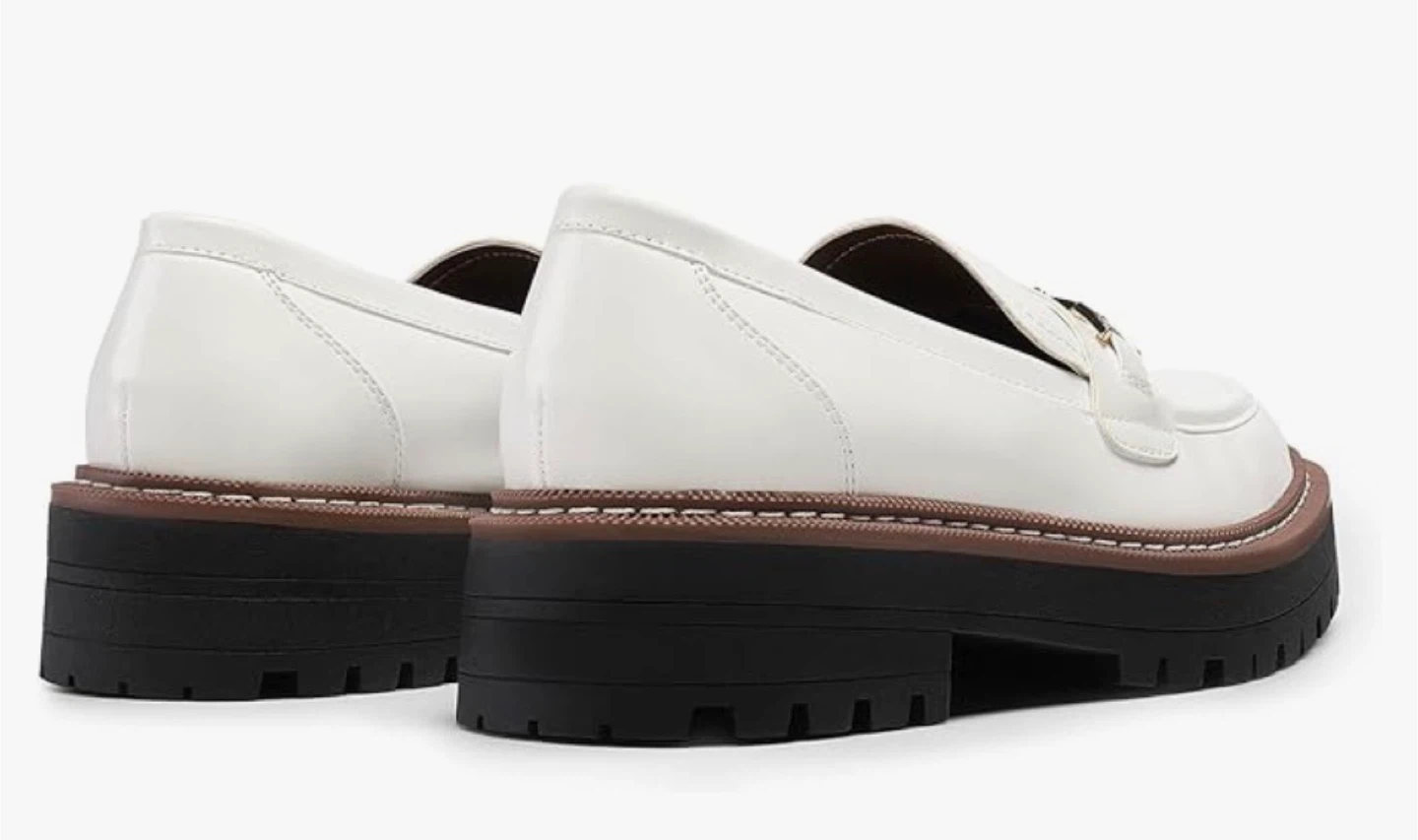 DREAM PAIRS White Loafers Size 9.5 -New - photo 3