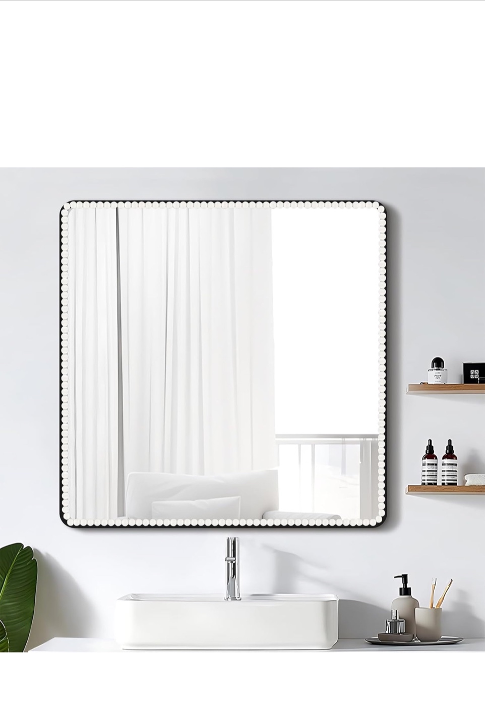 GLEECOSY Pearl and Shell Decorative Trim for Mirror - photo 2