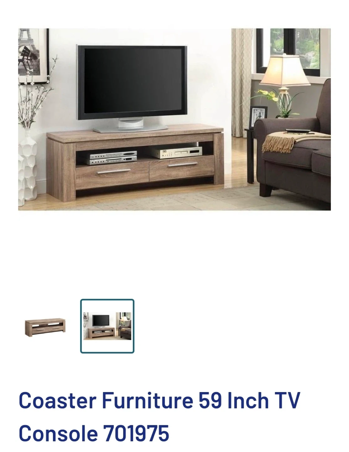 New in box Coaster 59 Inch TV Console - photo 2