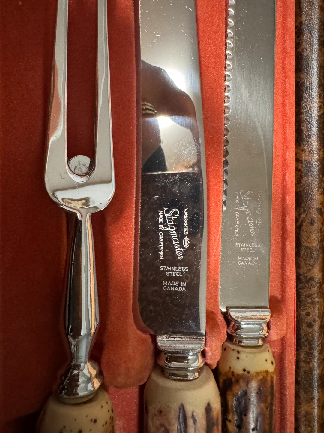Stagmaster Carving Set with Fork and Knives 🏆 - photo 3