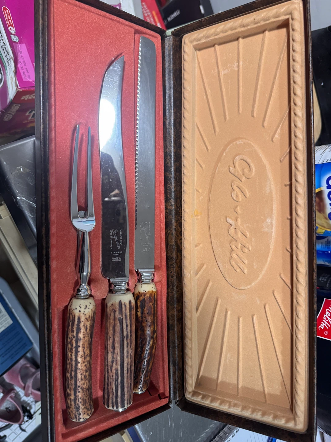 Stagmaster Carving Set with Fork and Knives 🏆