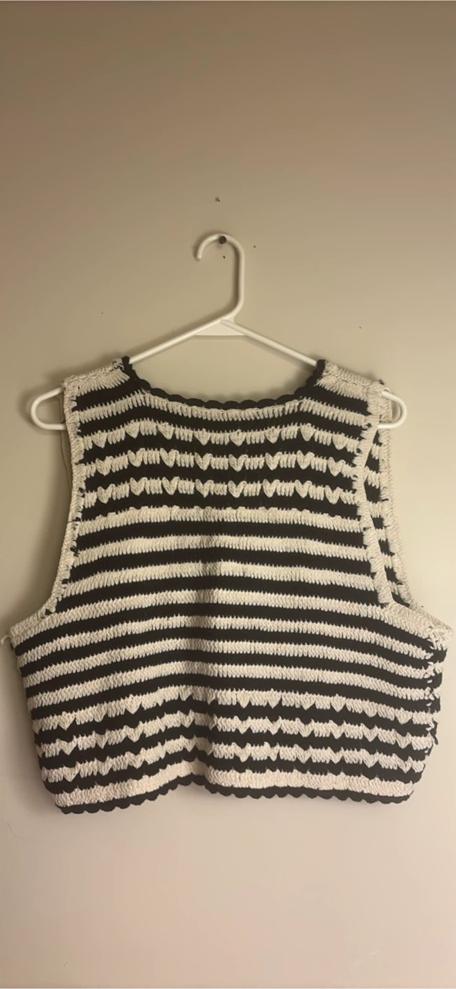Rebellion Designs Striped Crochet Vest - photo 3
