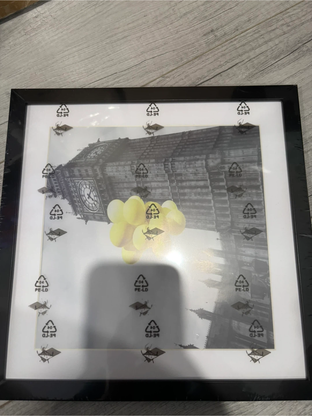Four eight by eight picture frames