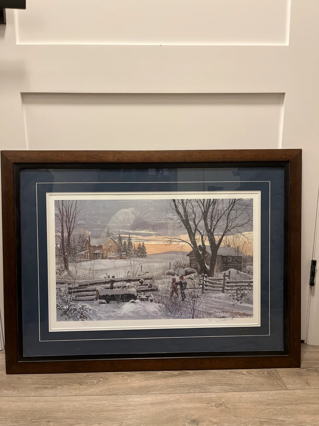 Framed "Winter's Eve" Print by D. Morgan🏆