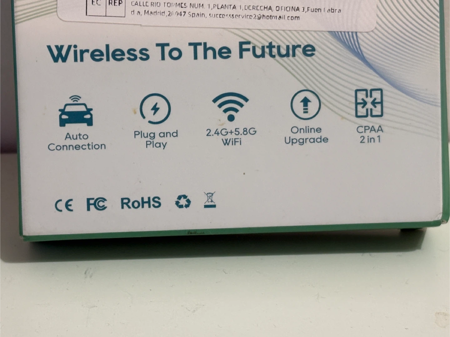 New in box Wireless CarPlay Android Auto Adapter - photo 3