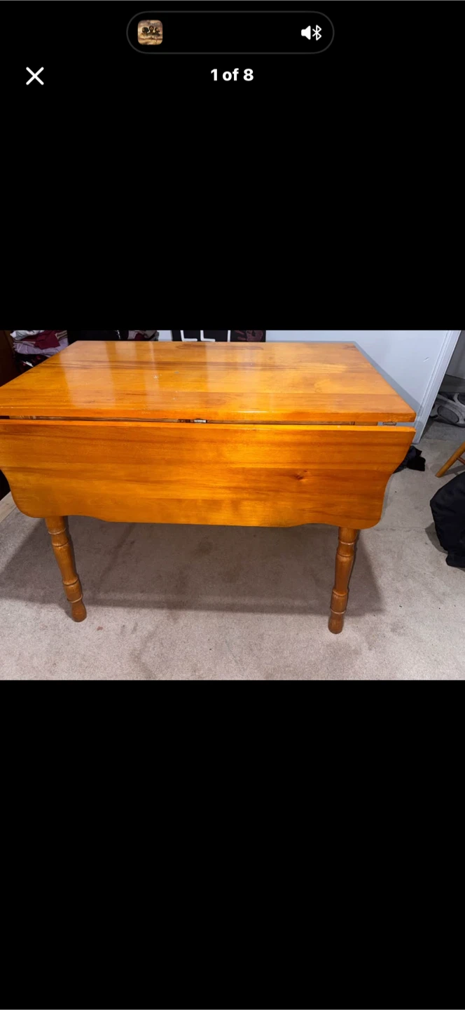 Wooden Drop Leaf Table and Chair Set 🏆
