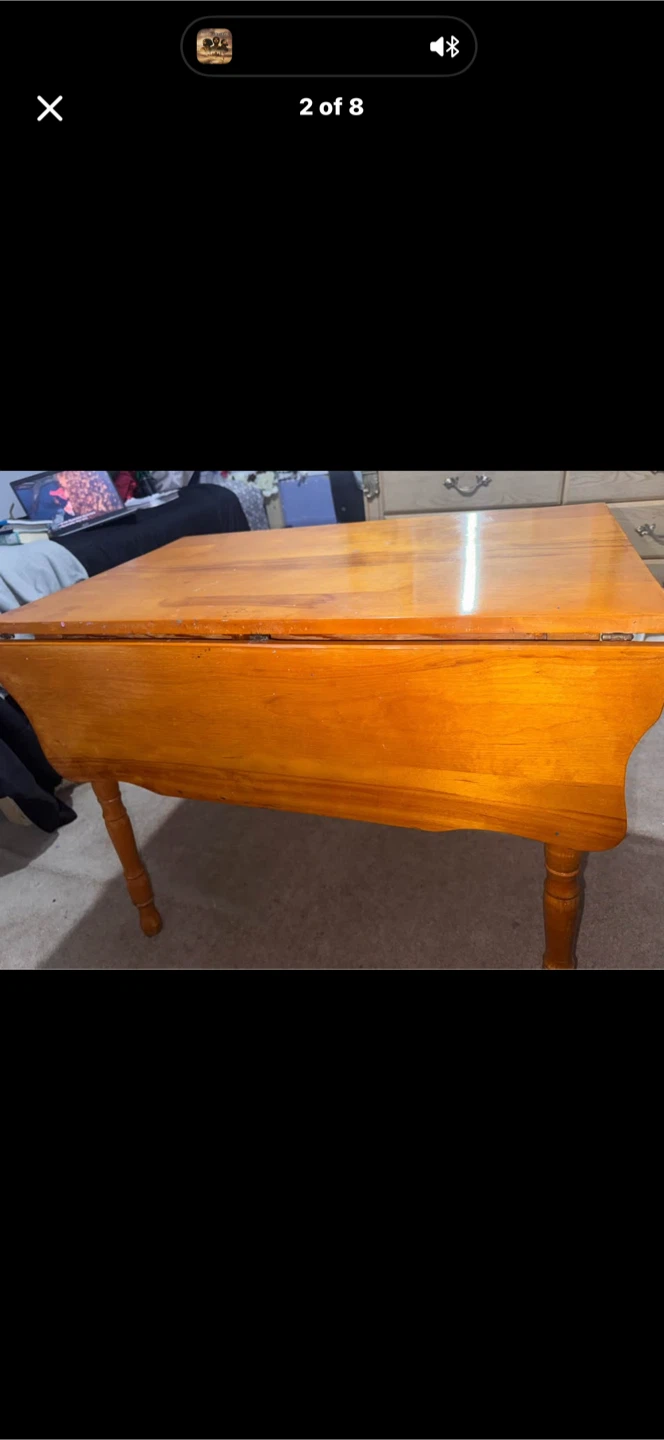 Wooden Drop Leaf Table and Chair Set 🏆 - photo 2