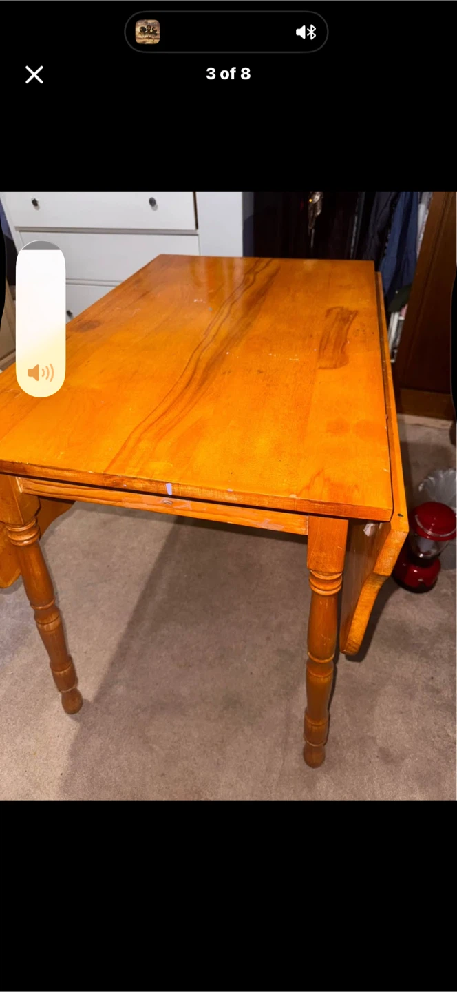 Wooden Drop Leaf Table and Chair Set 🏆 - photo 3