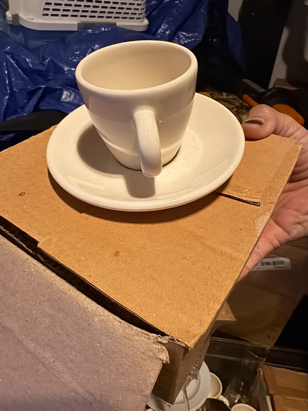 White coffee cup saucer set, wine glasses,  espresso 🏆 - photo 5