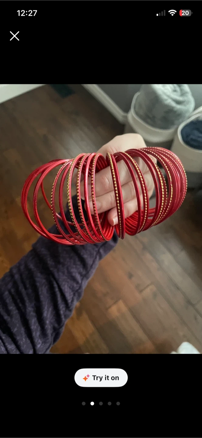 Red and Gold Bangles