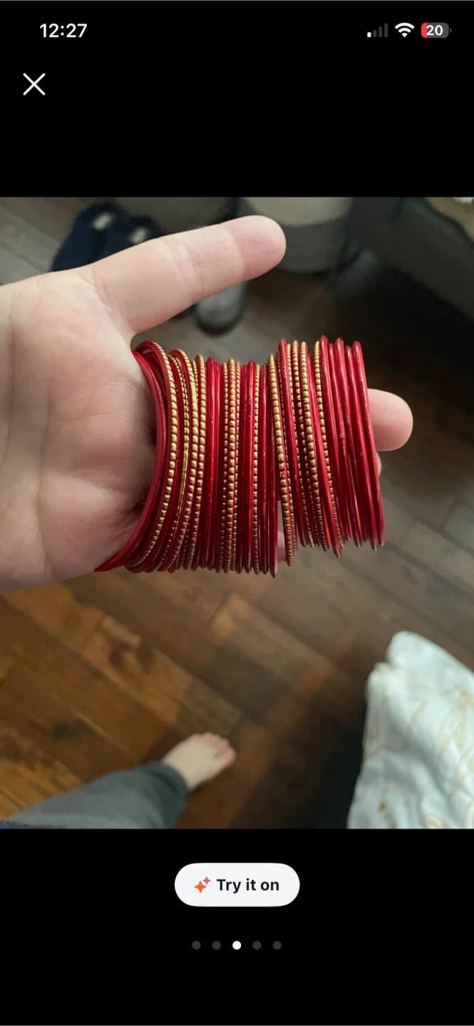 Red and Gold Bangles - photo 2