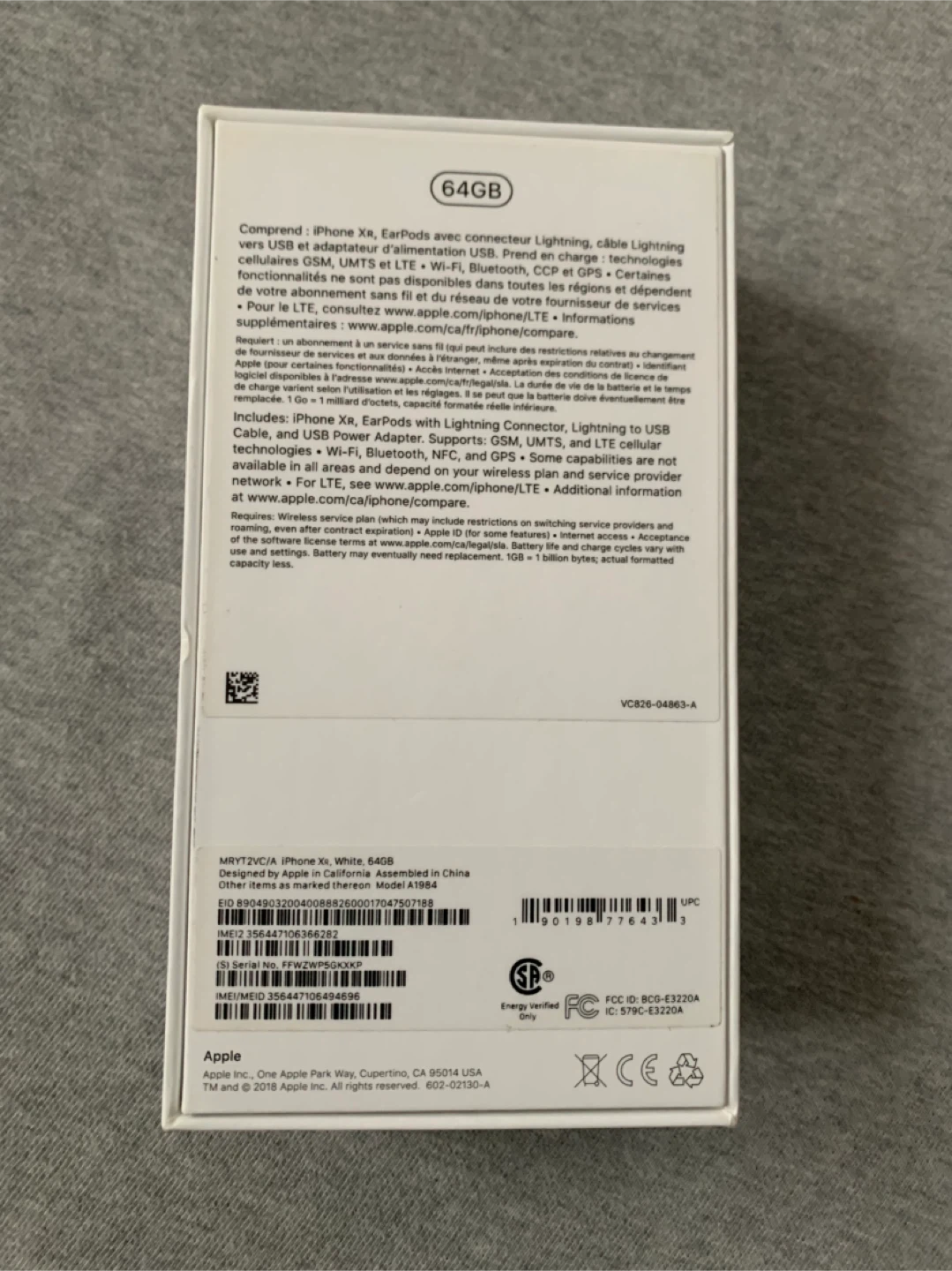 Apple iPhone XR Box with 🍎 stickers and SIM removal tool 🏆 - photo 3
