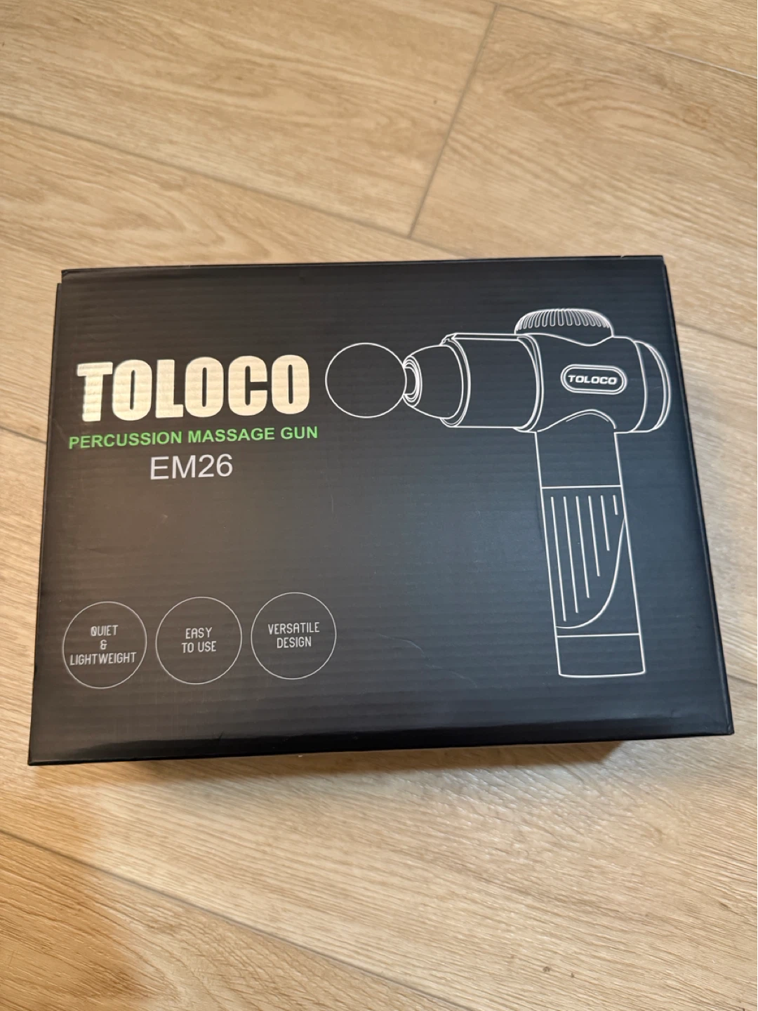 TOLOCO EM26 Percussion Massage Gun - Black - photo 2