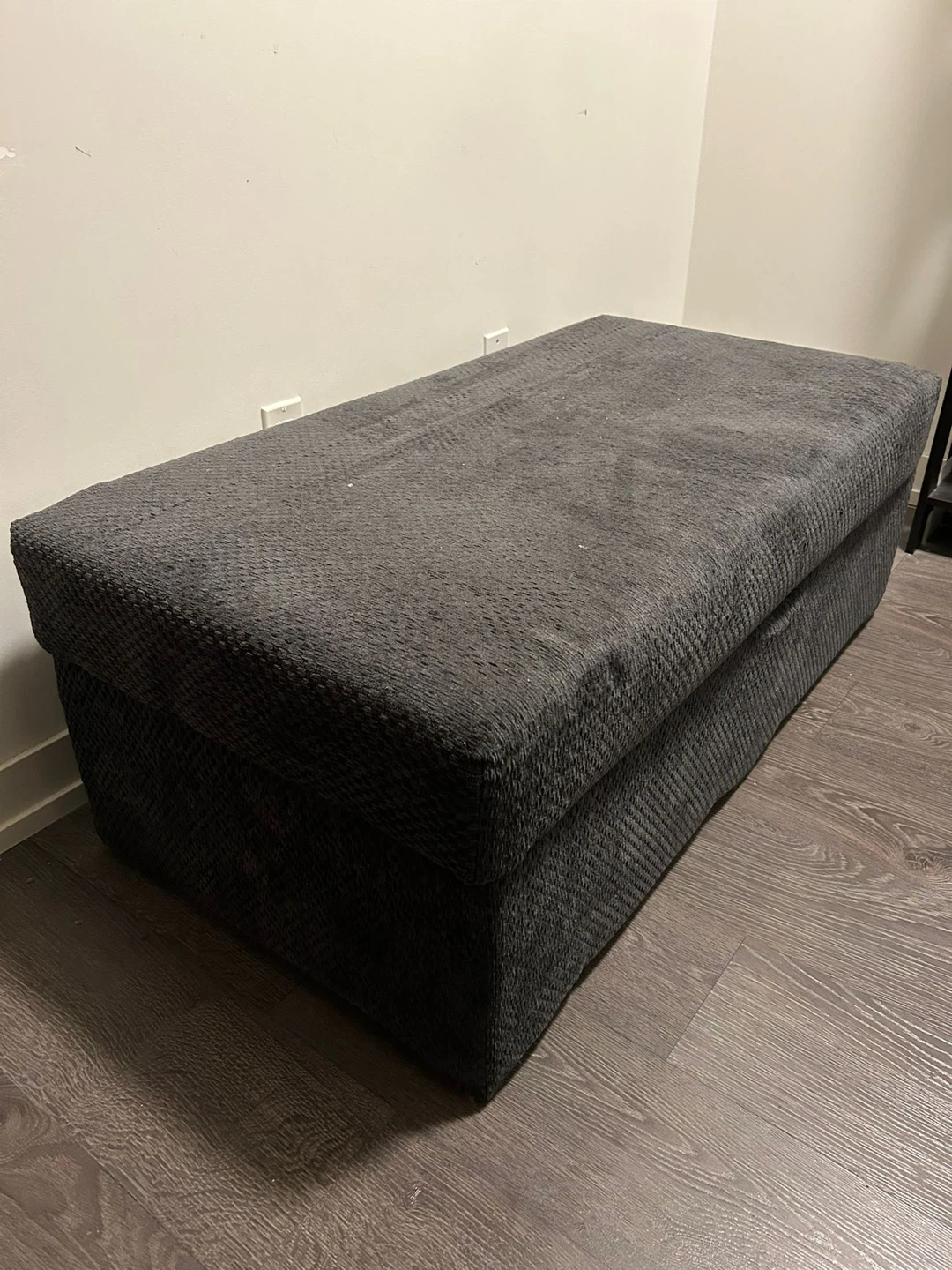 Grey L Seater Sectional Sofa Couch with storage ottoman - photo 2