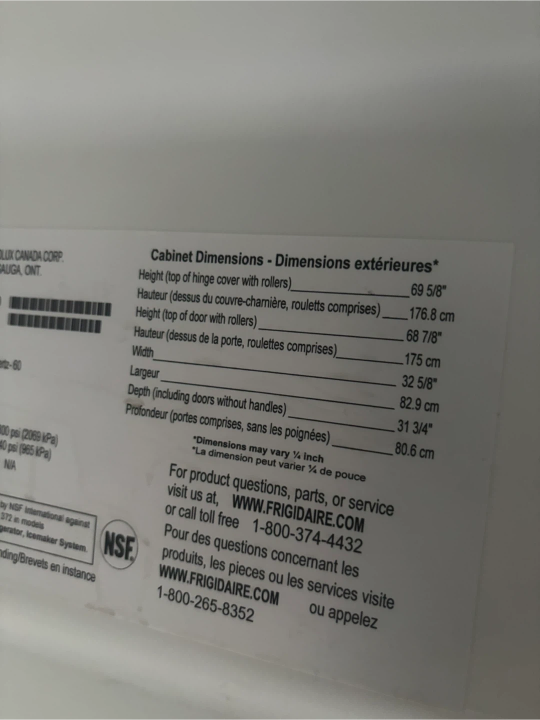 Frigidaire Stainless Steel Side-by-Side Refrigerator - photo 3