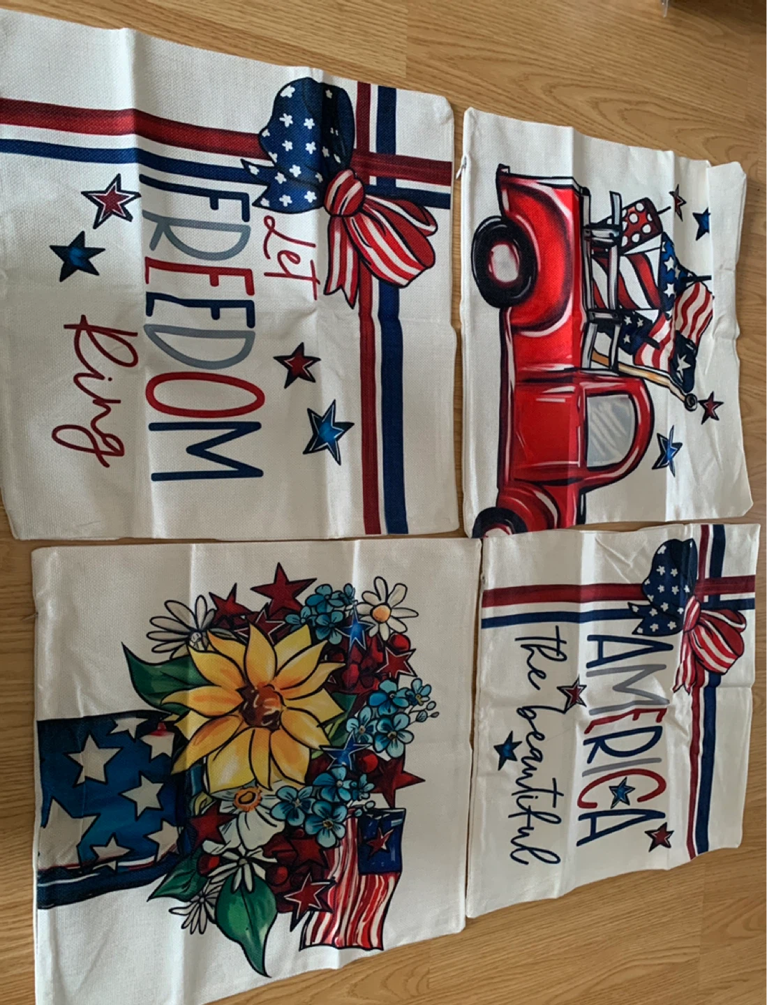 Set of 4 Patriotic Pillow Covers - photo 2