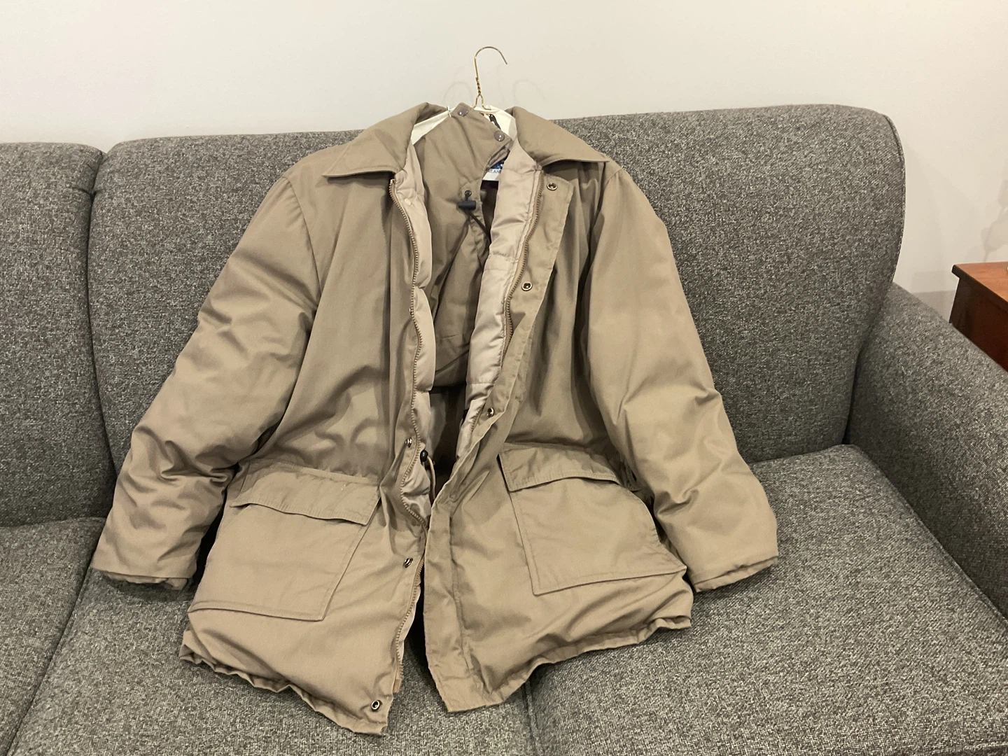 Men’s Khaki Parka Jacket (L) 🏆