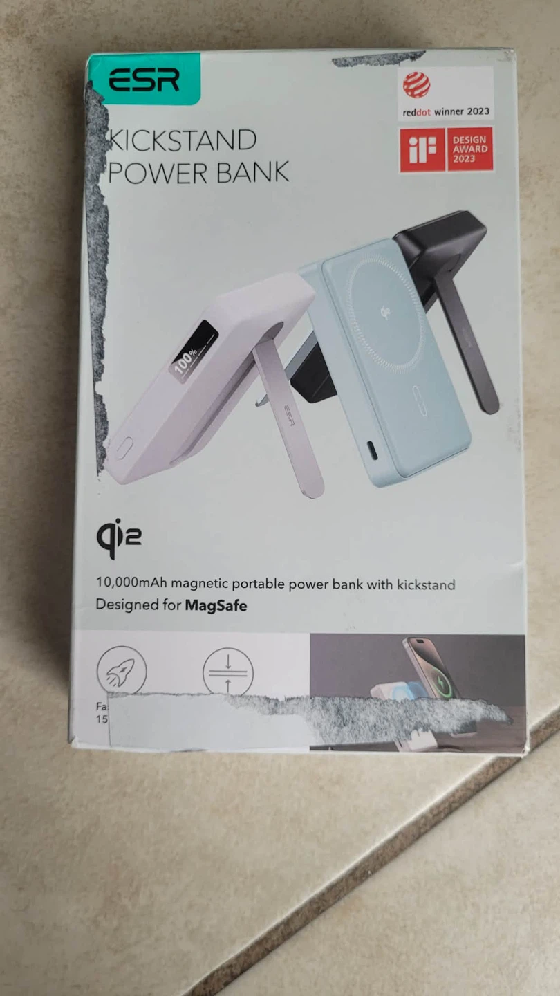 ESR Qi2 10,000mAh Magnetic Power Bank with Kickstand - photo 5