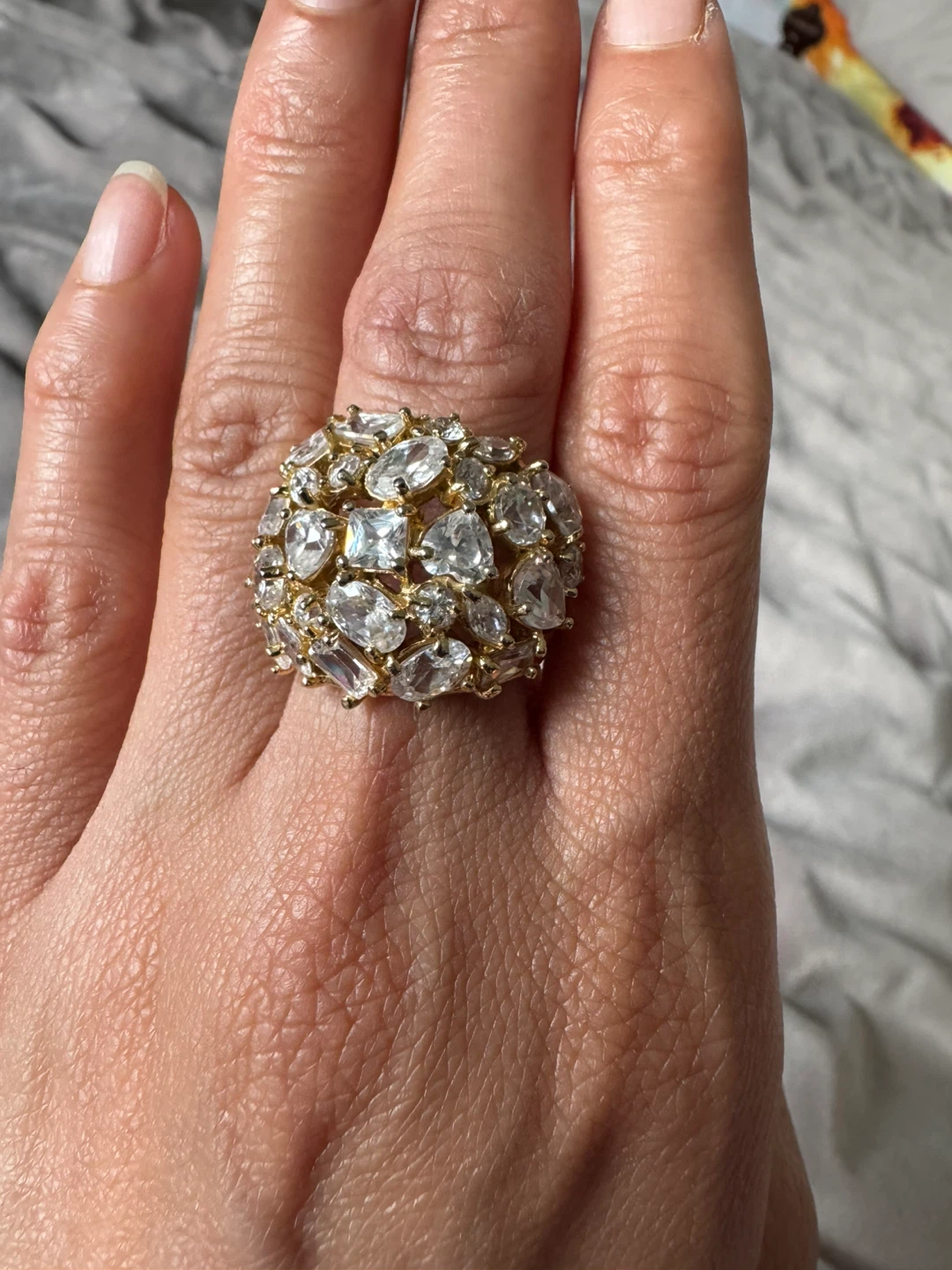 Sparkly Statement Dome Ring - photo 2