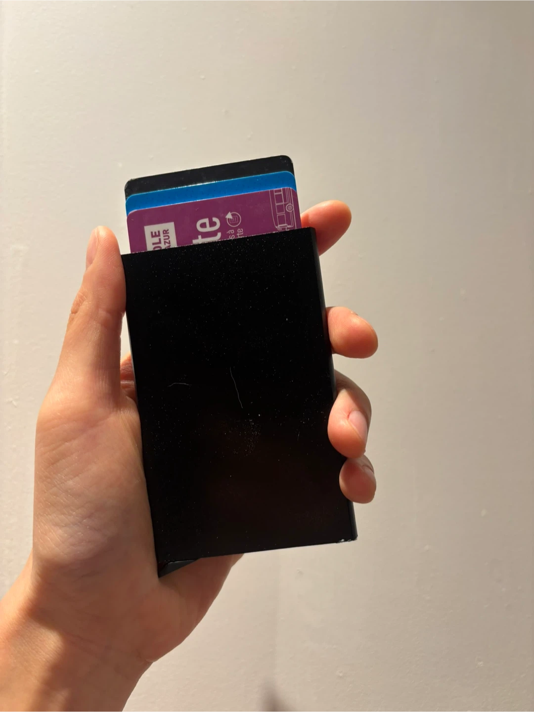 Black Minimalist Card Holder Wallet - photo 2