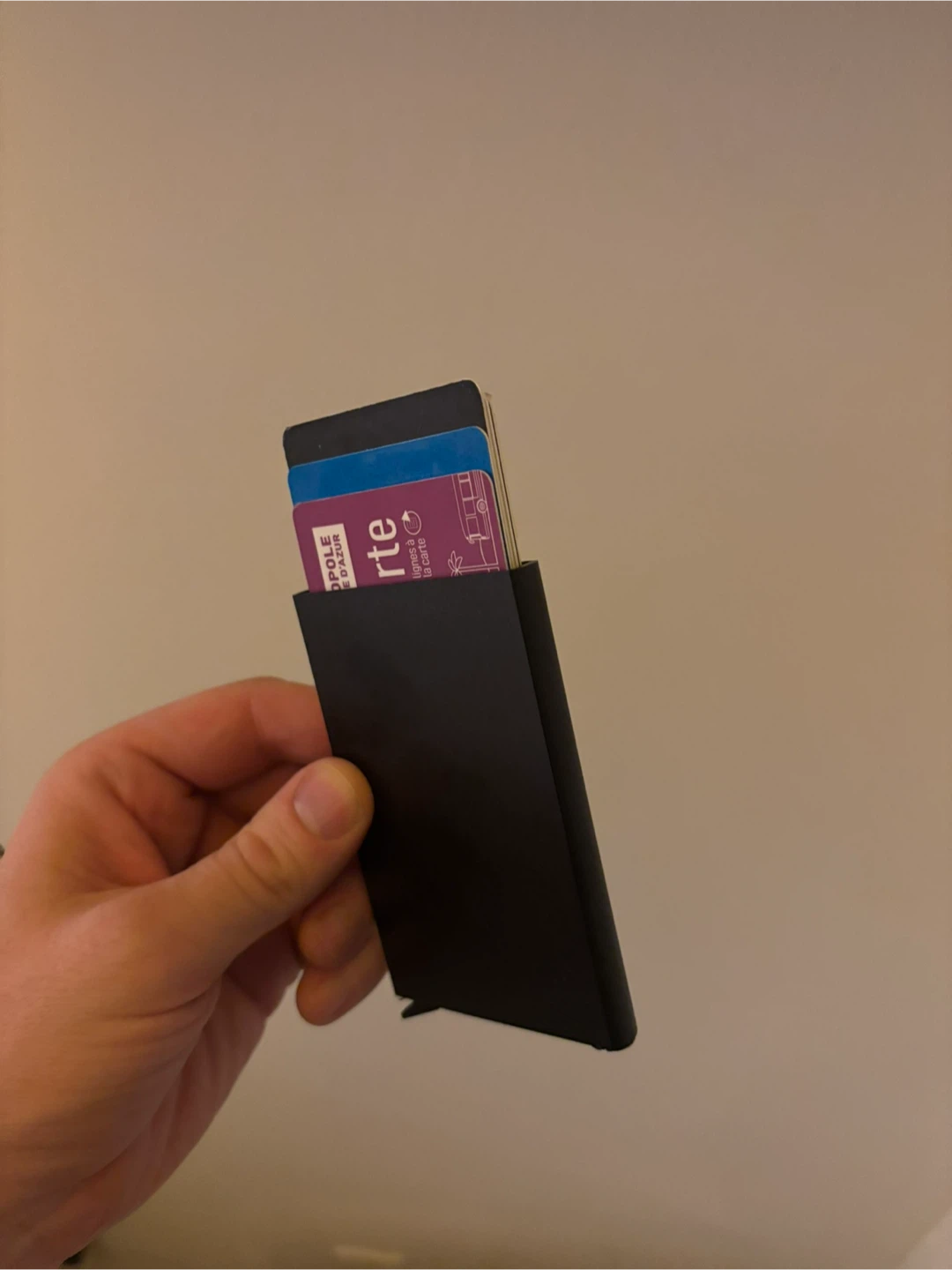 Black Minimalist Card Holder Wallet