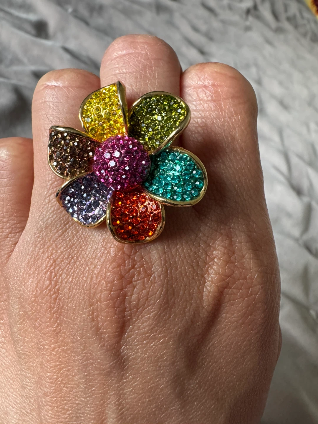Colourful Flower Ring