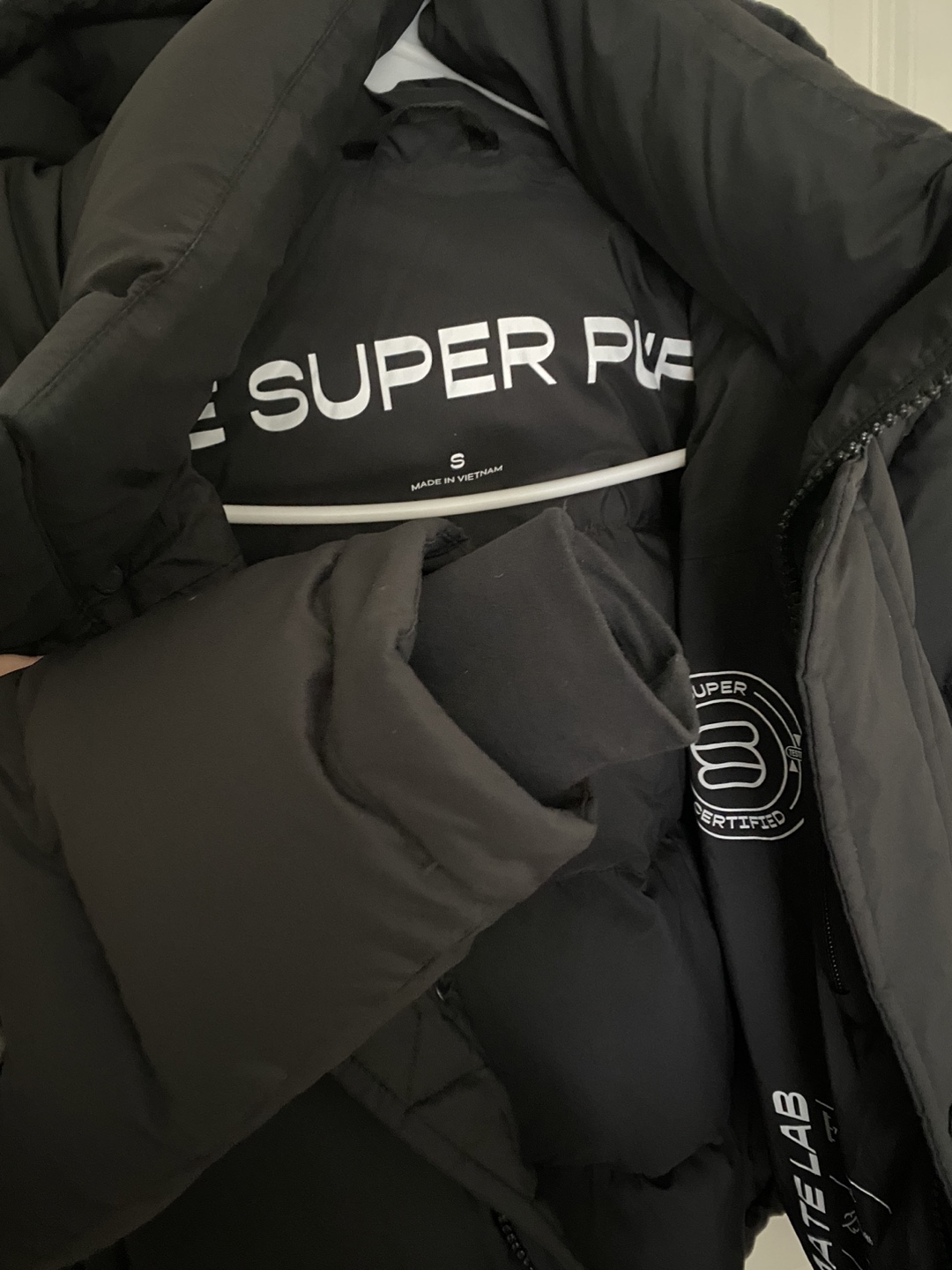 Aritzia Super Puff Down Jacket Black Size S - photo 2
