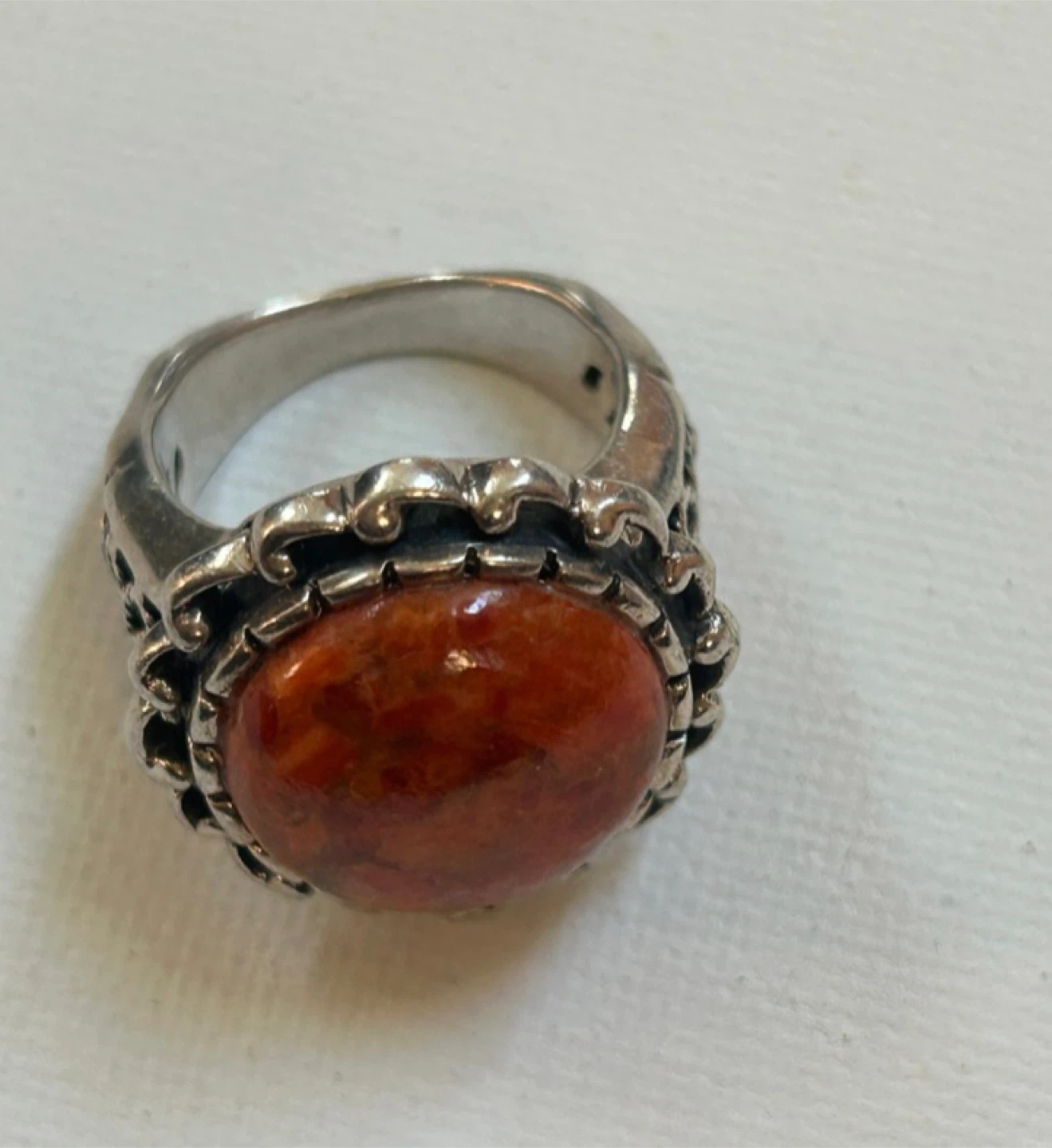 Sterling Silver Ring - Size 7 - Spiny Oyster Shell - photo 4