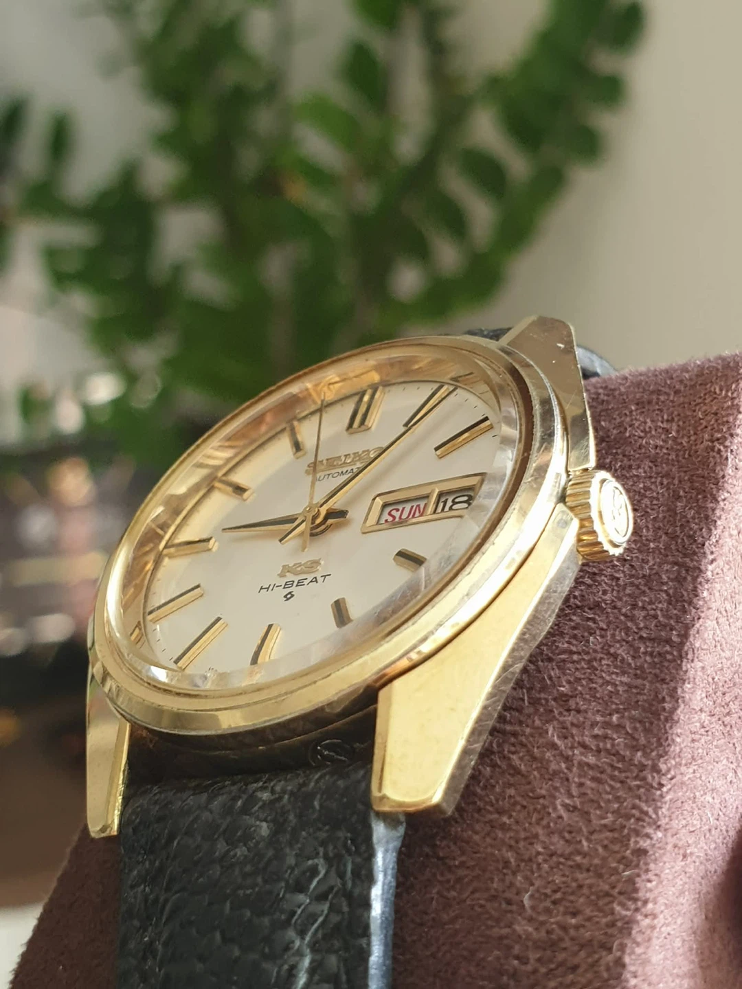 Vintage KING SEIKO gold watch - photo 5