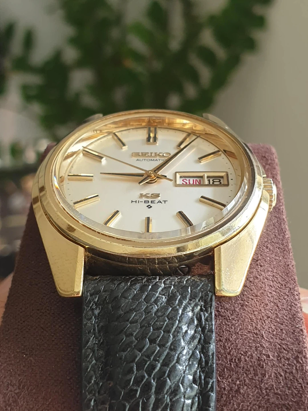 Vintage KING SEIKO gold watch - photo 4