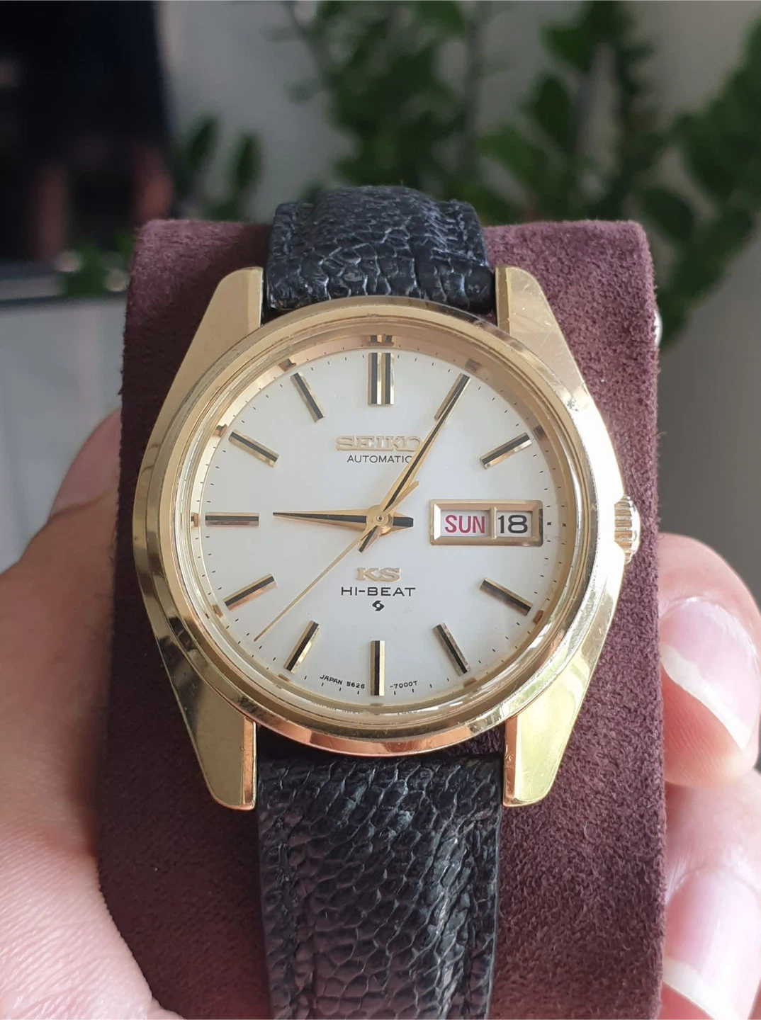 Vintage KING SEIKO gold watch