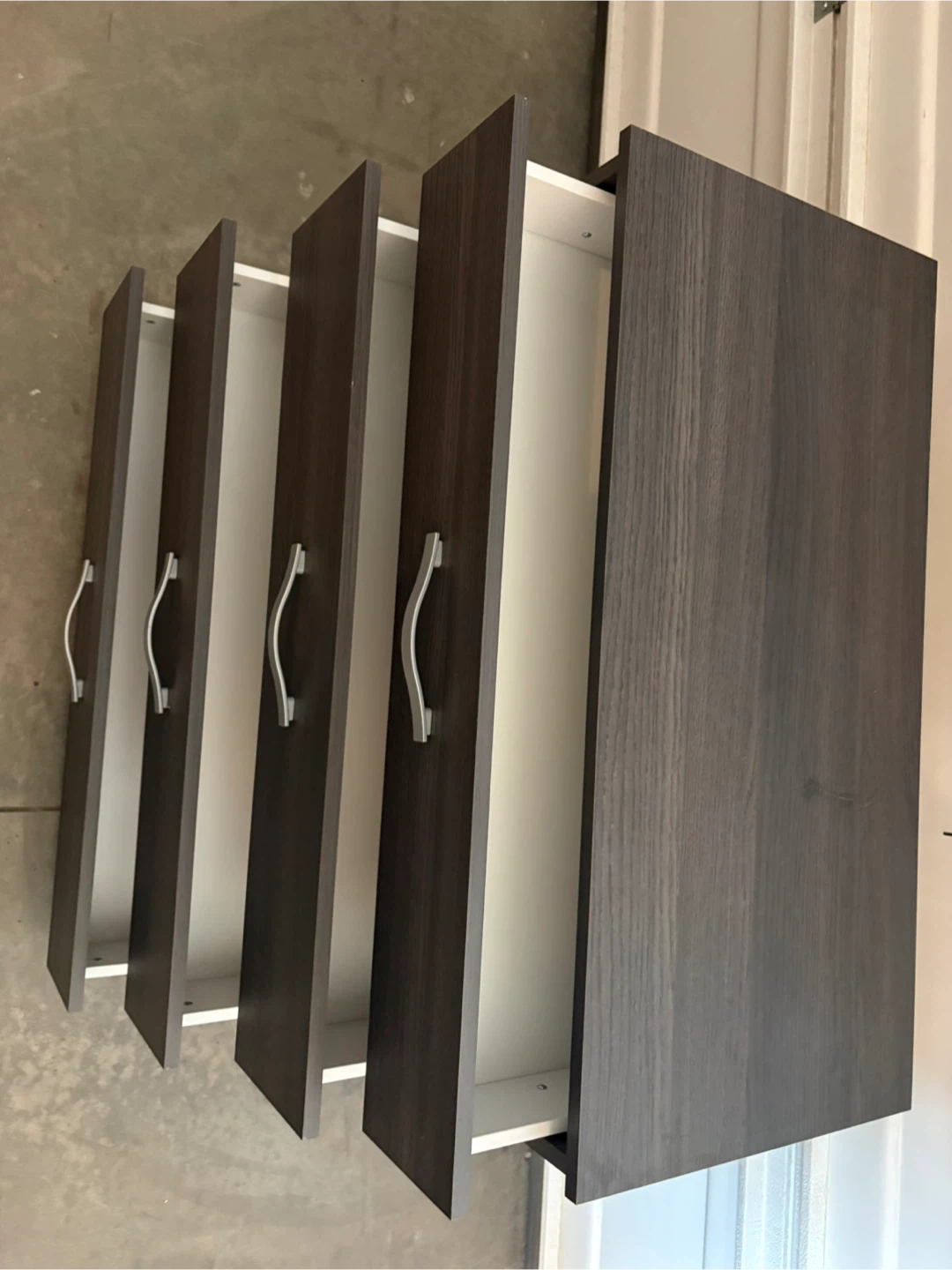 Dark Wood Finish 4-Drawer Dresser - photo 5