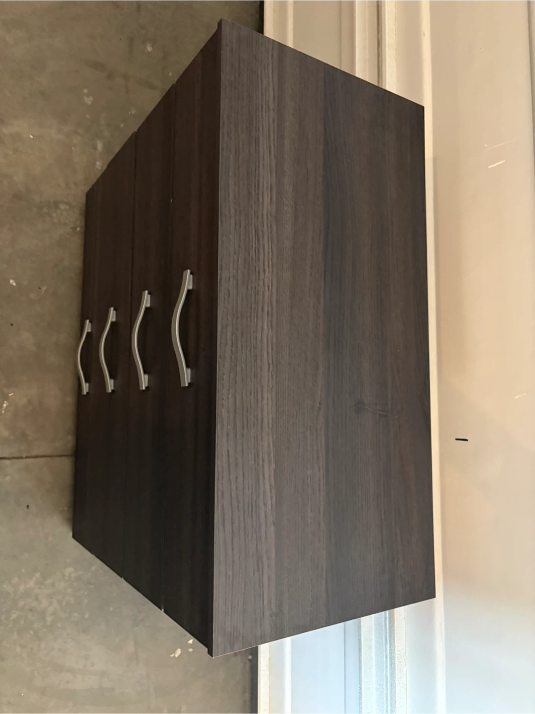 Dark Wood Finish 4-Drawer Dresser - photo 4