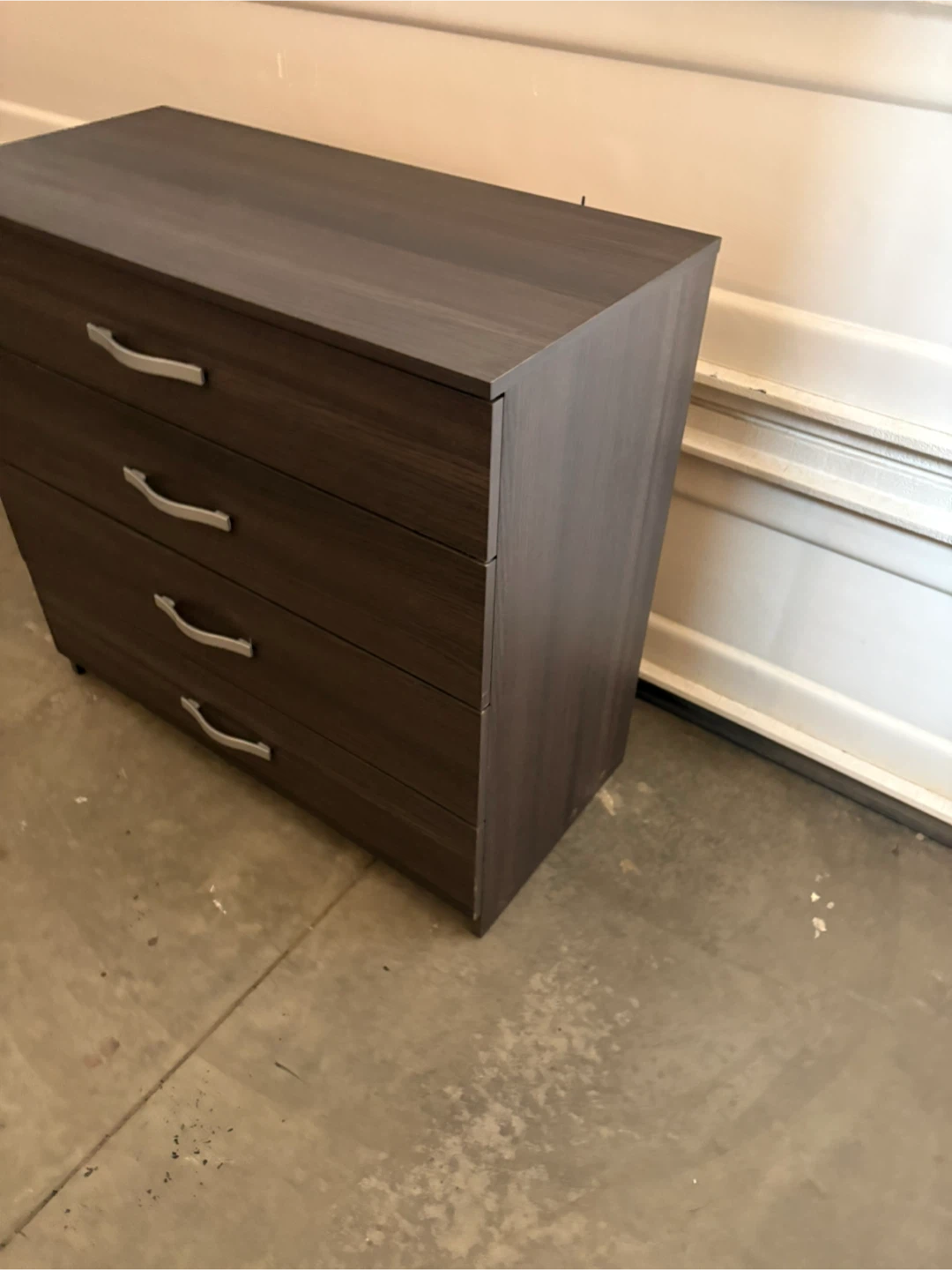 Dark Wood Finish 4-Drawer Dresser - photo 3