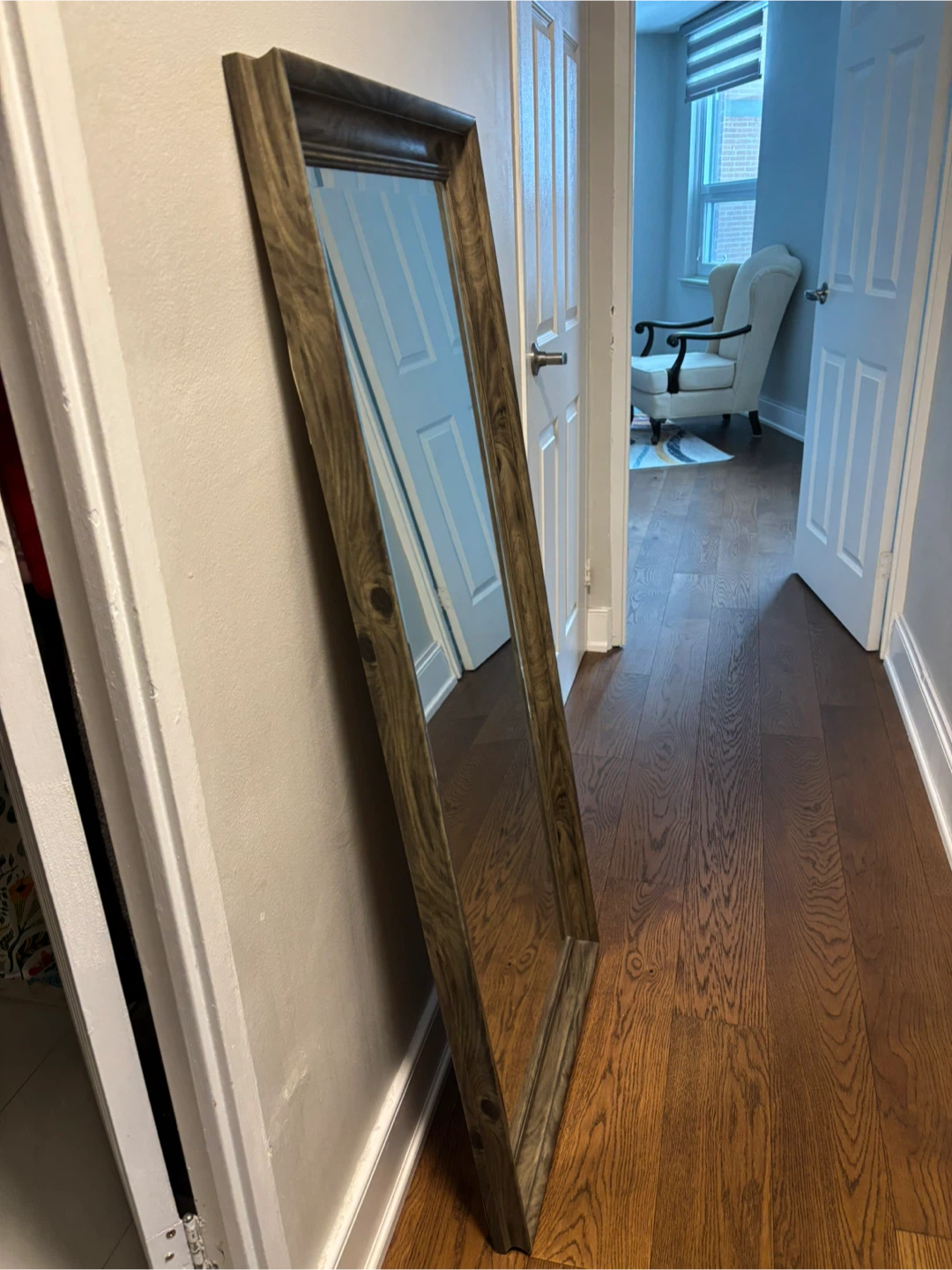 Wooden Framed Full Length Mirror - photo 2