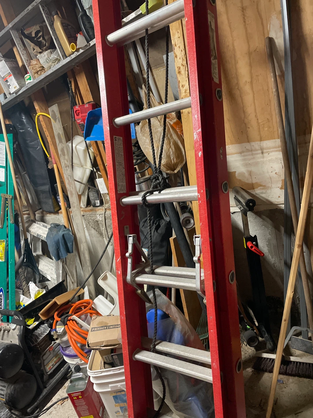 Featherlight Red Step Ladder 20ft