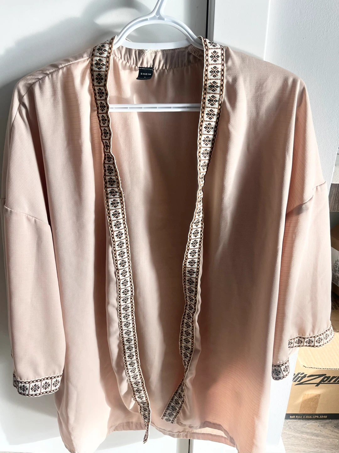 Men’s L SHEIN Kimono Cardigan Cream