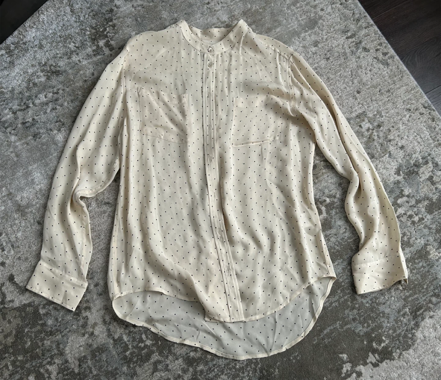 Equipment Femme Polka Dot 100% Silk Blouse