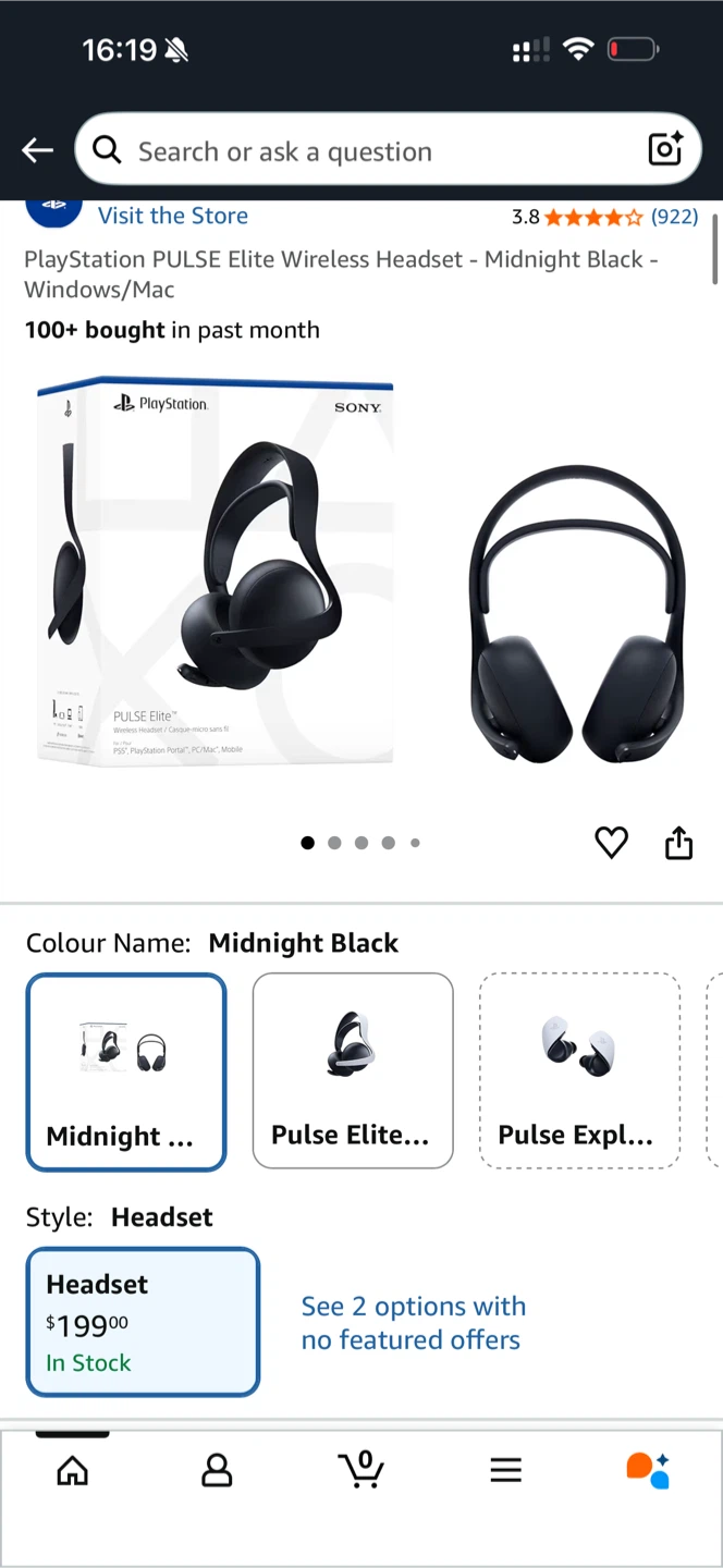 PlayStation PULSE Elite Wireless Headset - Midnight Black - photo 2