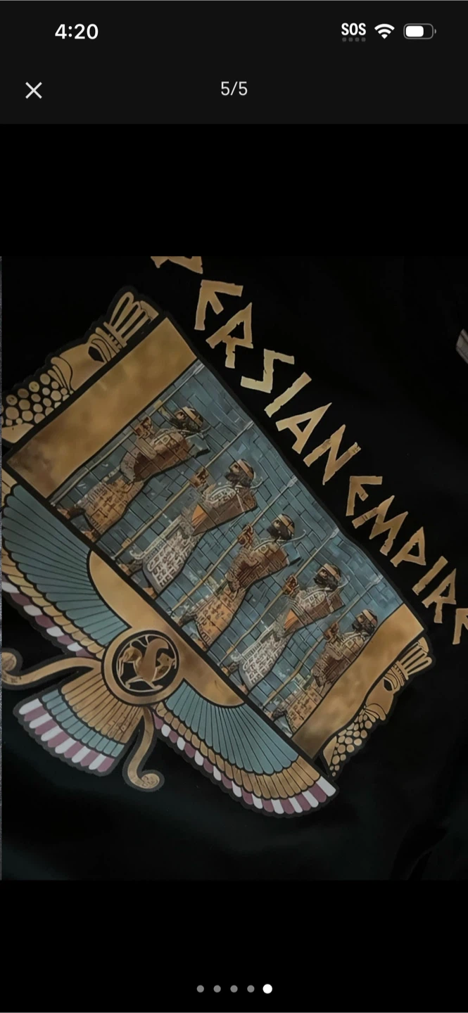 Black Persian Empire T-Shirt - Size L