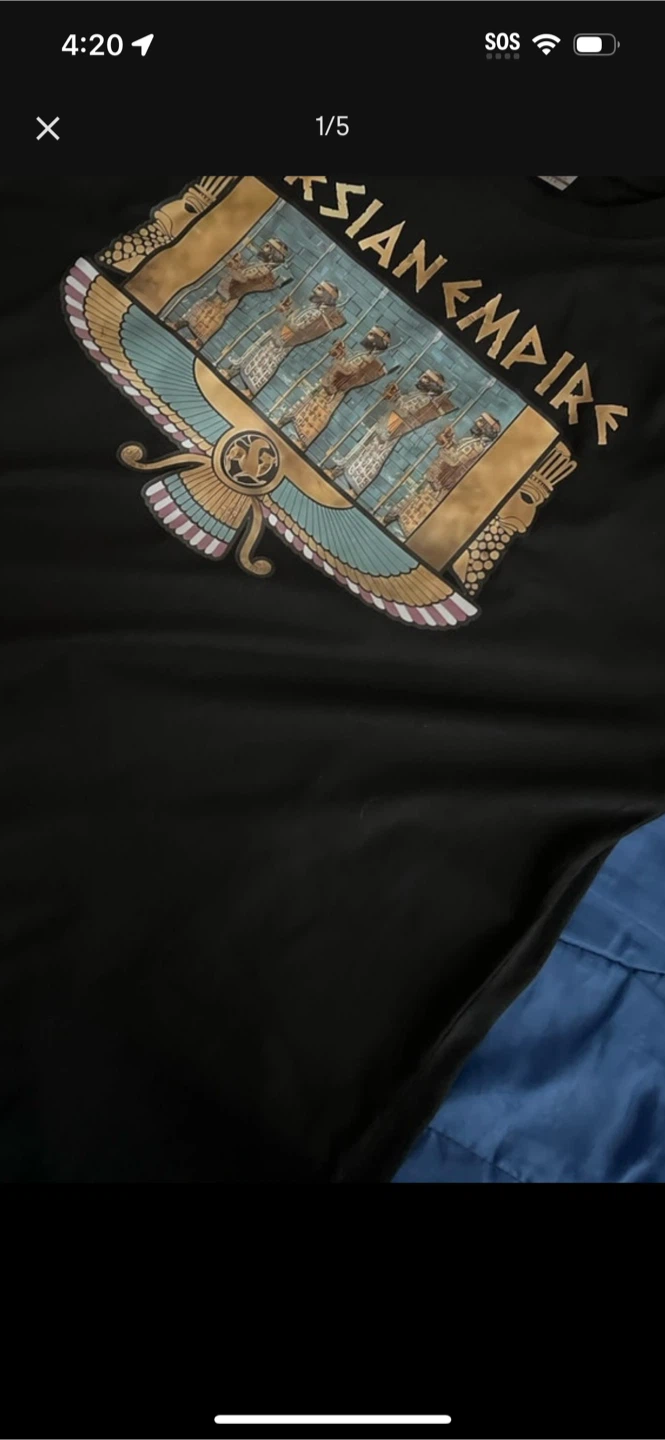 Black Persian Empire T-Shirt - Size L - photo 5