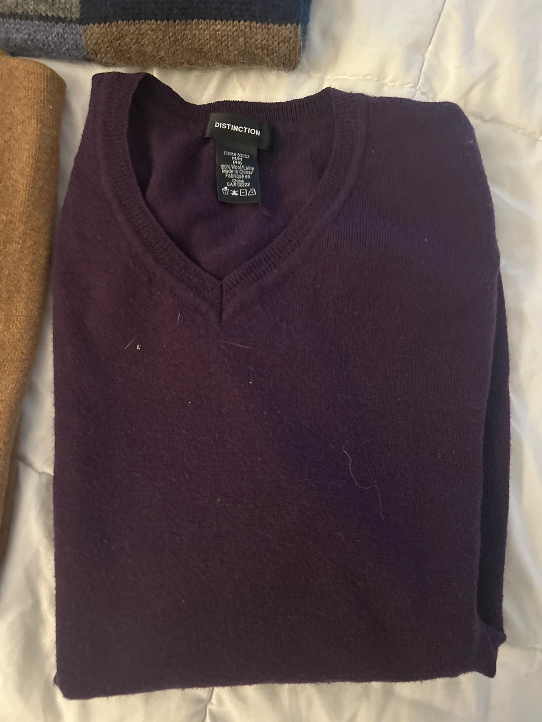 3 V-Neck Sweaters: ‘Joe Fresh’, ‘Distinction’, & Alpaca Blend - photo 3