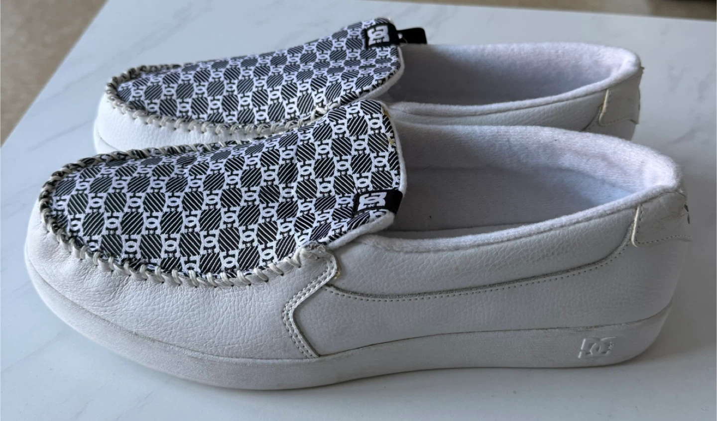 DC Shoes Men's White Slip-On Loafers - photo 3