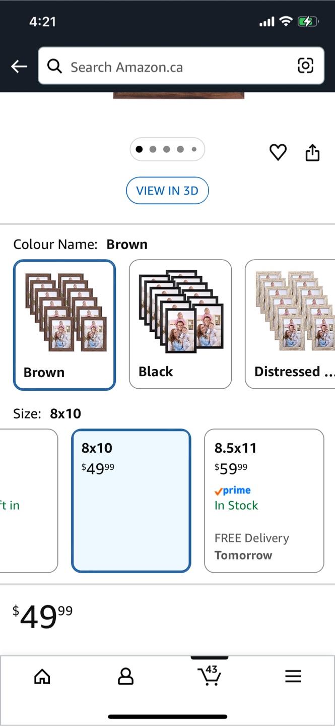 8x10 Picture Frames Brown (Set of 11) - photo 2