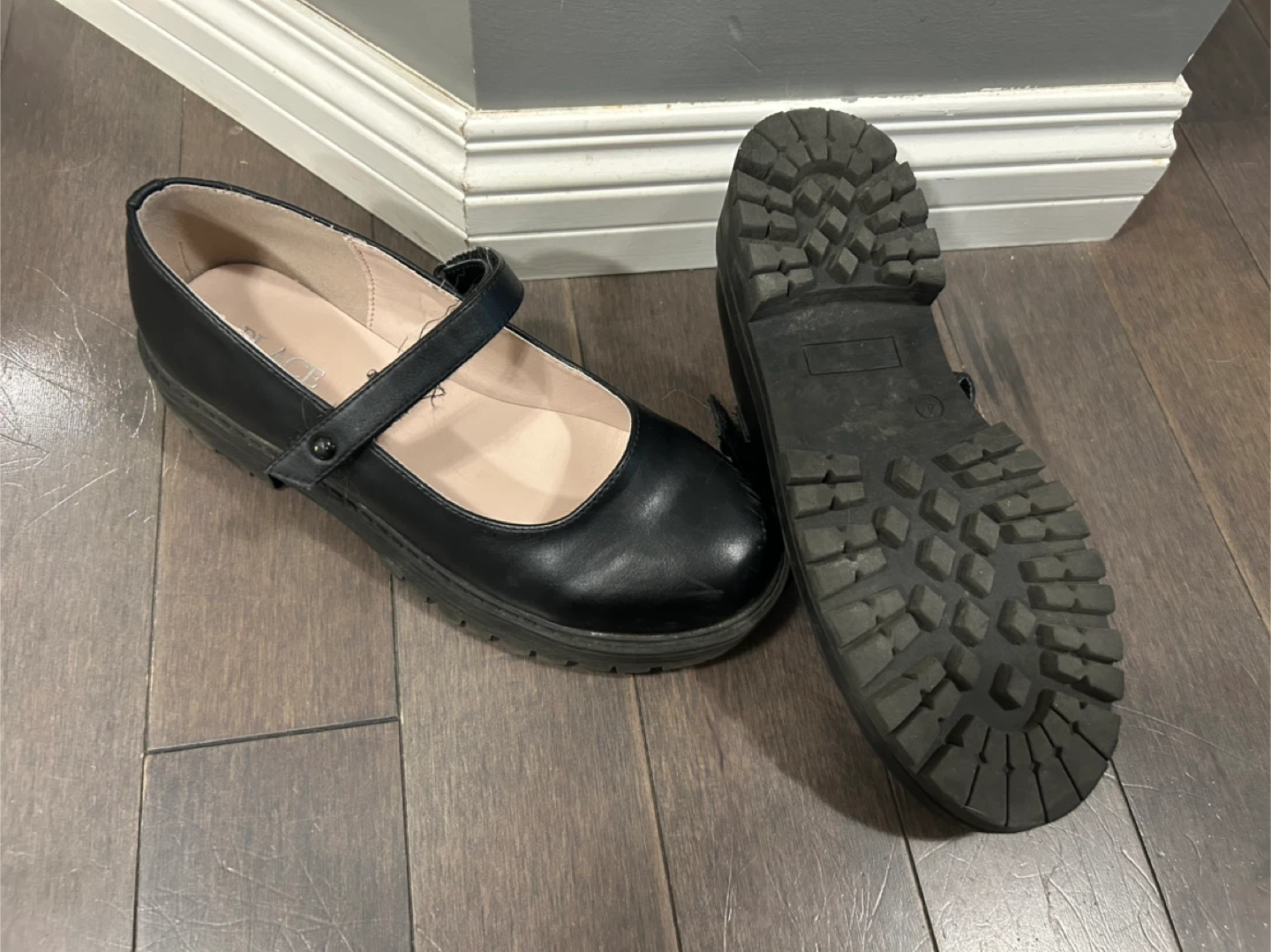 Girls TCP Black Mary Jane Shoes with Strap