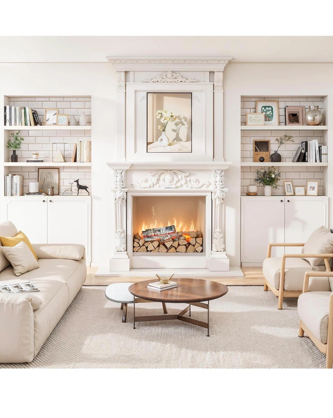 Vivelove White Floating Shelves - Set of 2 FS24 - photo 4