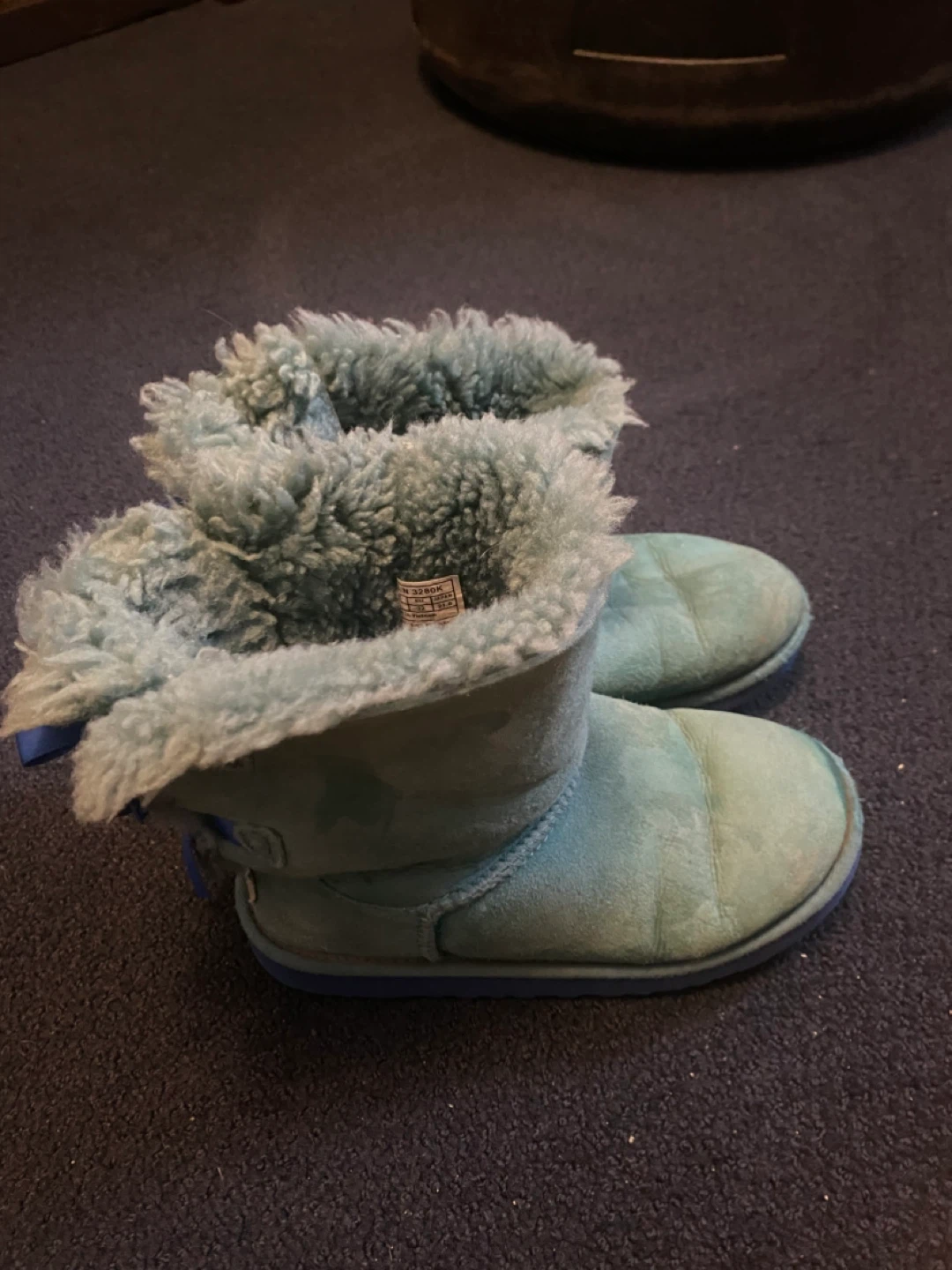 UGG Australia Teal Boots with Blue Bows - photo 4